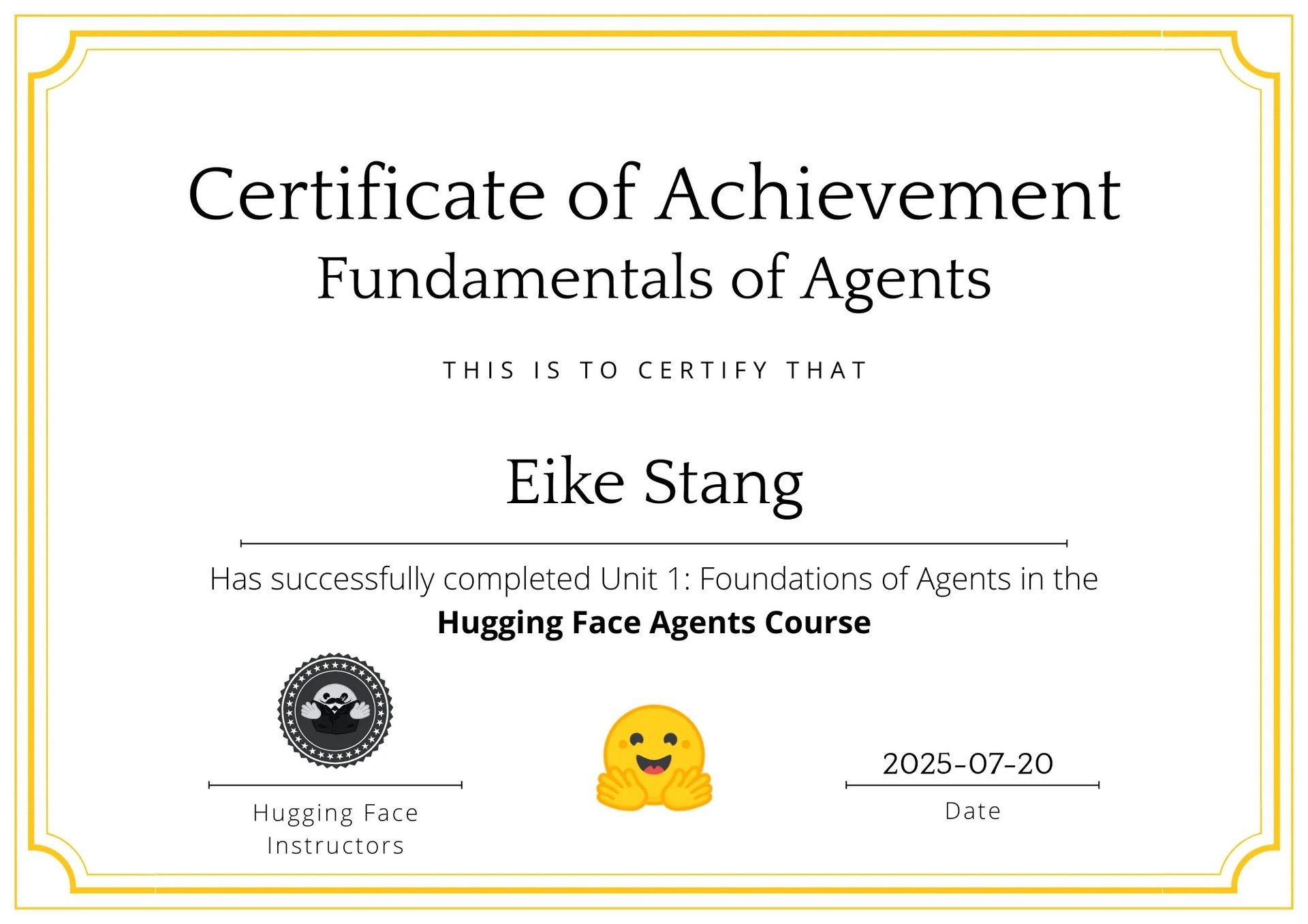 Huggingface Fundamentals of Agents