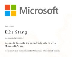 Azure Infrastructure Certification